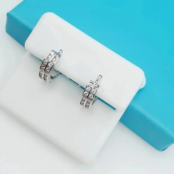 "925 Sterling Silver CZ Beautiful Earrings for Women, 1USPAR4283 - Picture 11 of 11